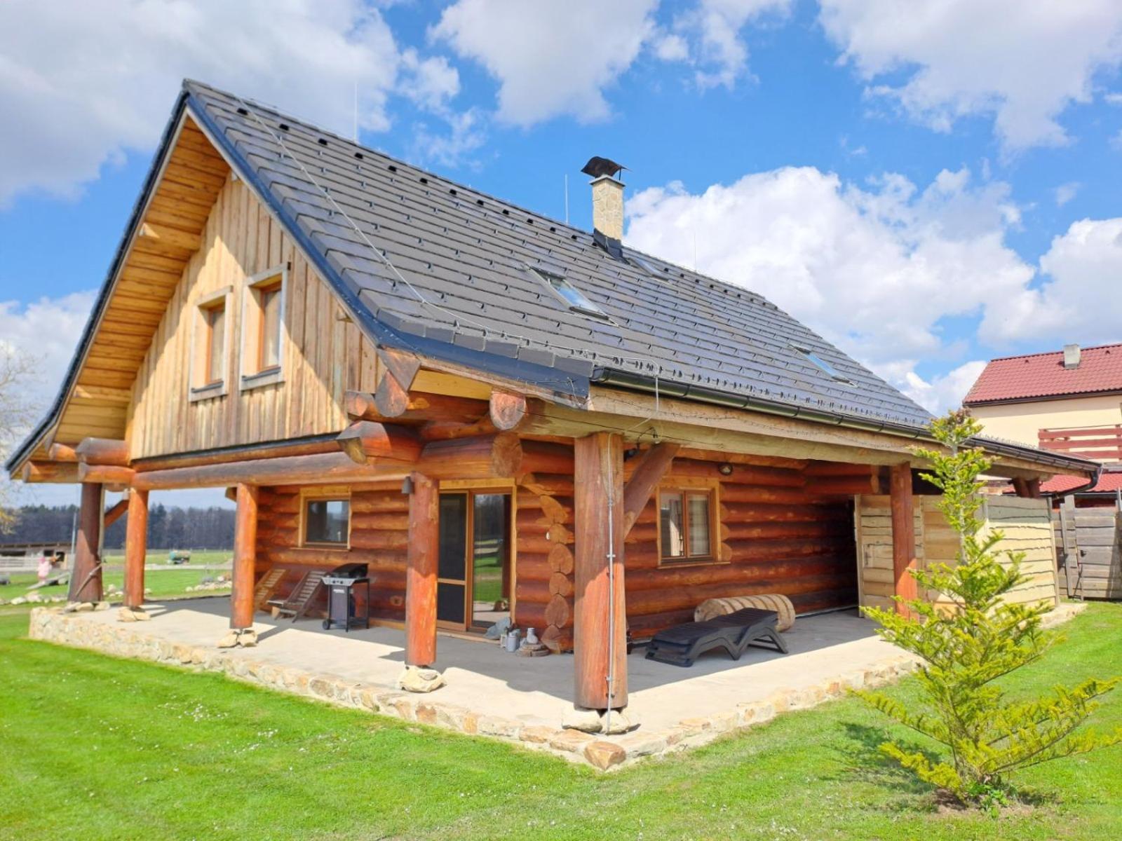 Wellness Srub U Holubu Villa Malsice Bagian luar foto