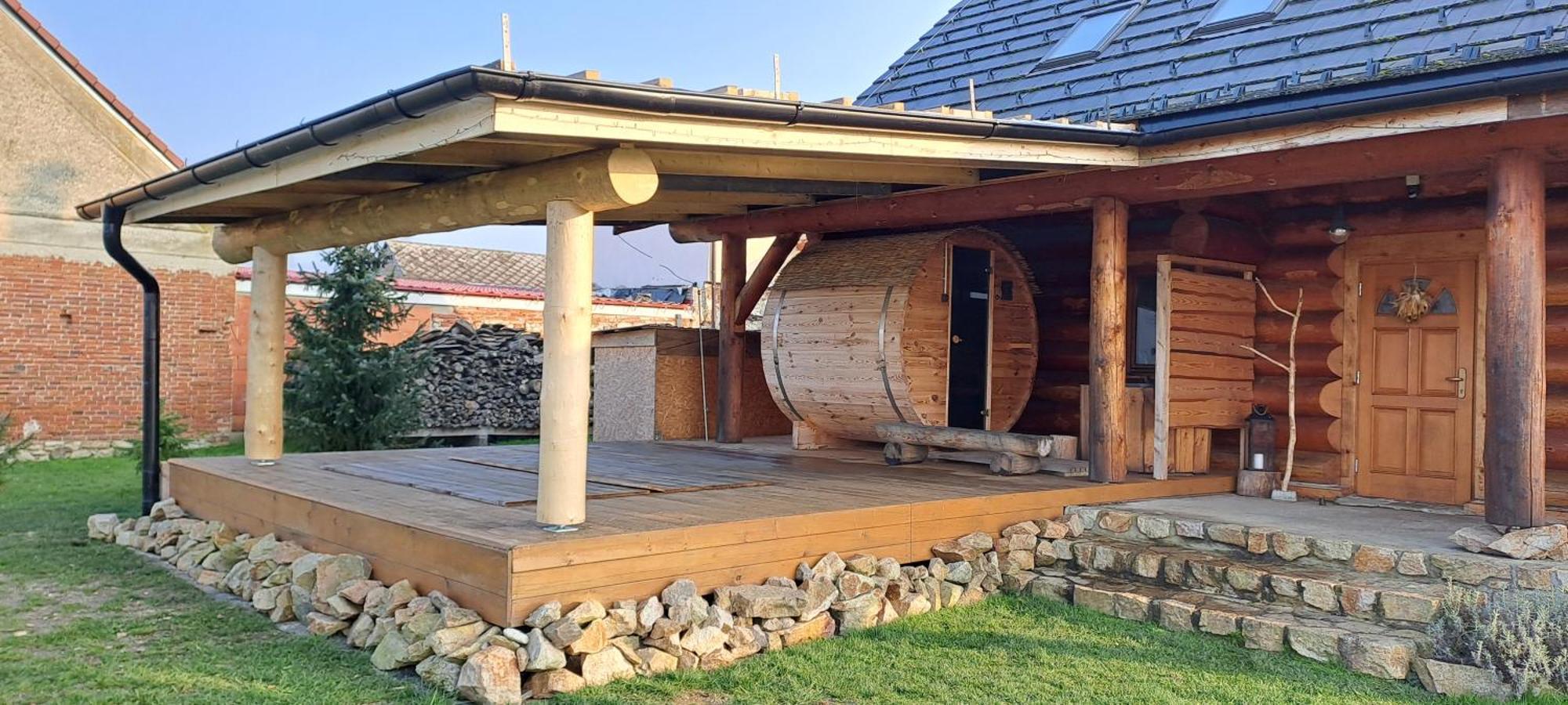 Wellness Srub U Holubu Villa Malsice Bagian luar foto