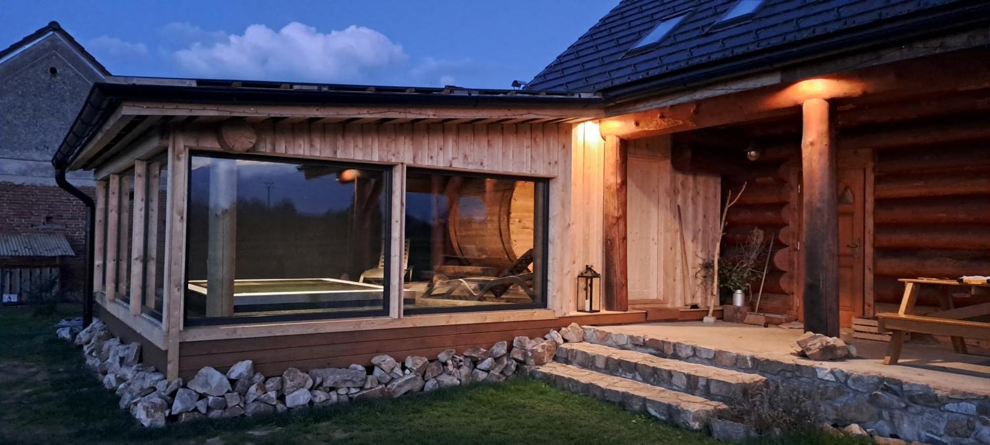 Wellness Srub U Holubu Villa Malsice Bagian luar foto